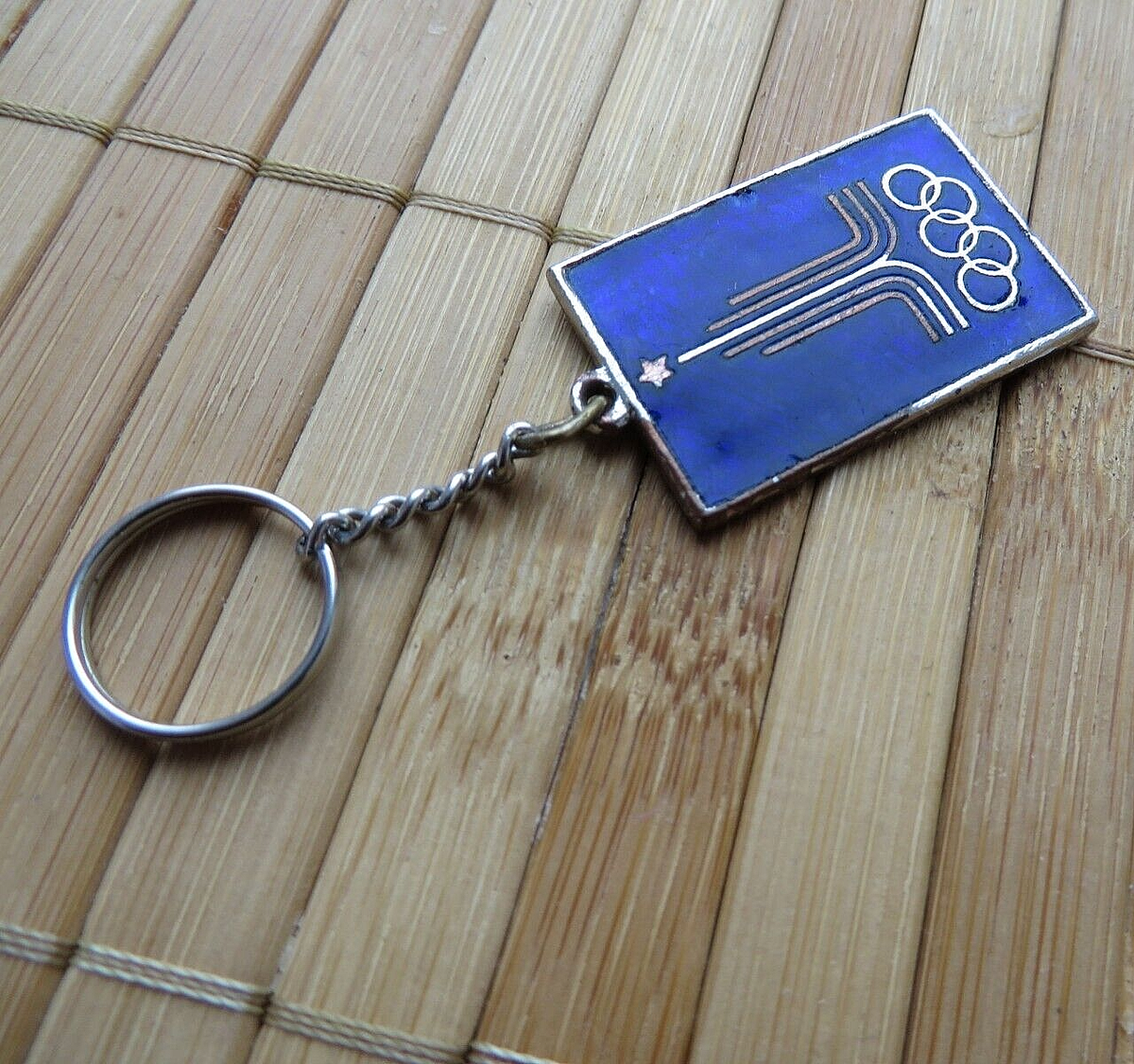 Porte-clés URSS 1980 Moscou 80 Logo Jeux Olympiques Soviétiques