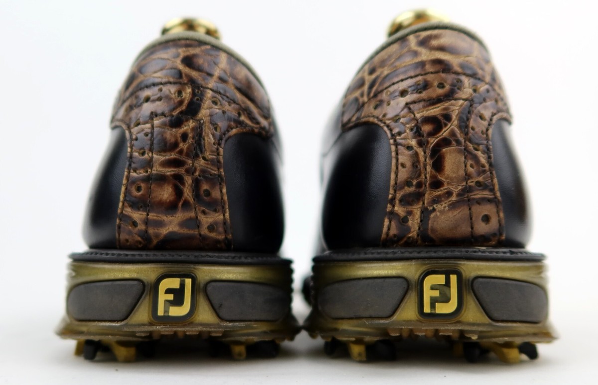 FootJoy DryJoys Tour Black Brown Leather Saddle Golf Shoes Men\'s Size 13 FootJoy DryJoys Tour Shoe Review - The Hackers Paradise main image 4