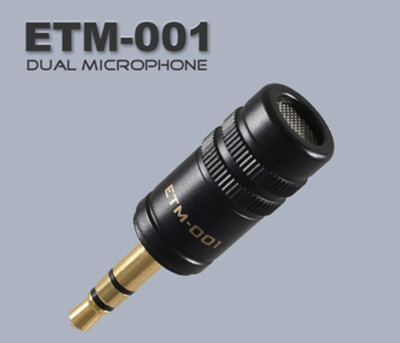 ETM-001 EDUTIGE Dual Mikrofon Sprachaufnahme & Chatten - GoPro, DSLR, Recorder