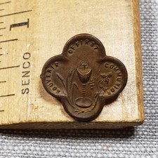 Vintage Antique Pin First Communion Christian H69