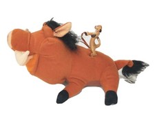 Pumbaa with Timon Plush Disney The Lion King 2002 Hasbro Riding Toy Simba EUC