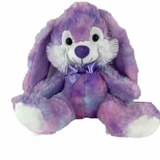 1282 BUNNY RABBIT 10" Plush Pastel Tie Dye Soft Floppy Ears Stuffed Animal Toy