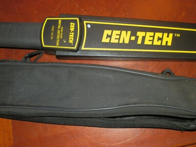 CEN-TECH 9V Metal Detector Wand No. 94138 Measures 15.5 x 3 x 1 in. Working