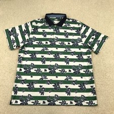 Puma Garden Polo Shirt Mens 2XL Floral New Striped