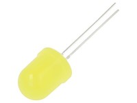 2X OSY5PAA134A-12V Led 10Mm Gelb 1120-1560Mcd 30° Front: GewöLbt Optosupply