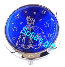 12pcs QUINCEANERA FAVORS COMPACT MIRRORS RECUERDOS SWEET SIXTEEN DARK BLUE