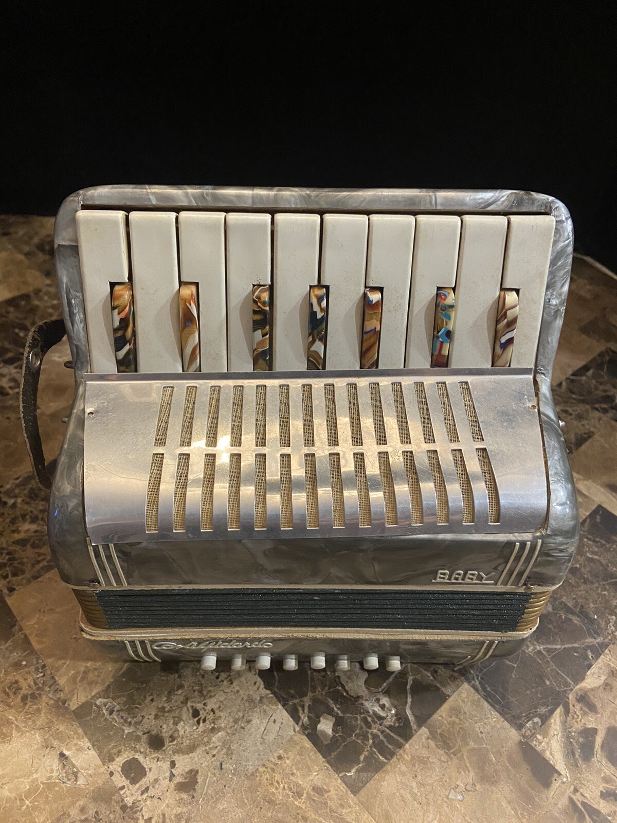 VINTAGE Barera Venezia Italy Castelfidardo Baby Accordion & case Parts or Repair eBay