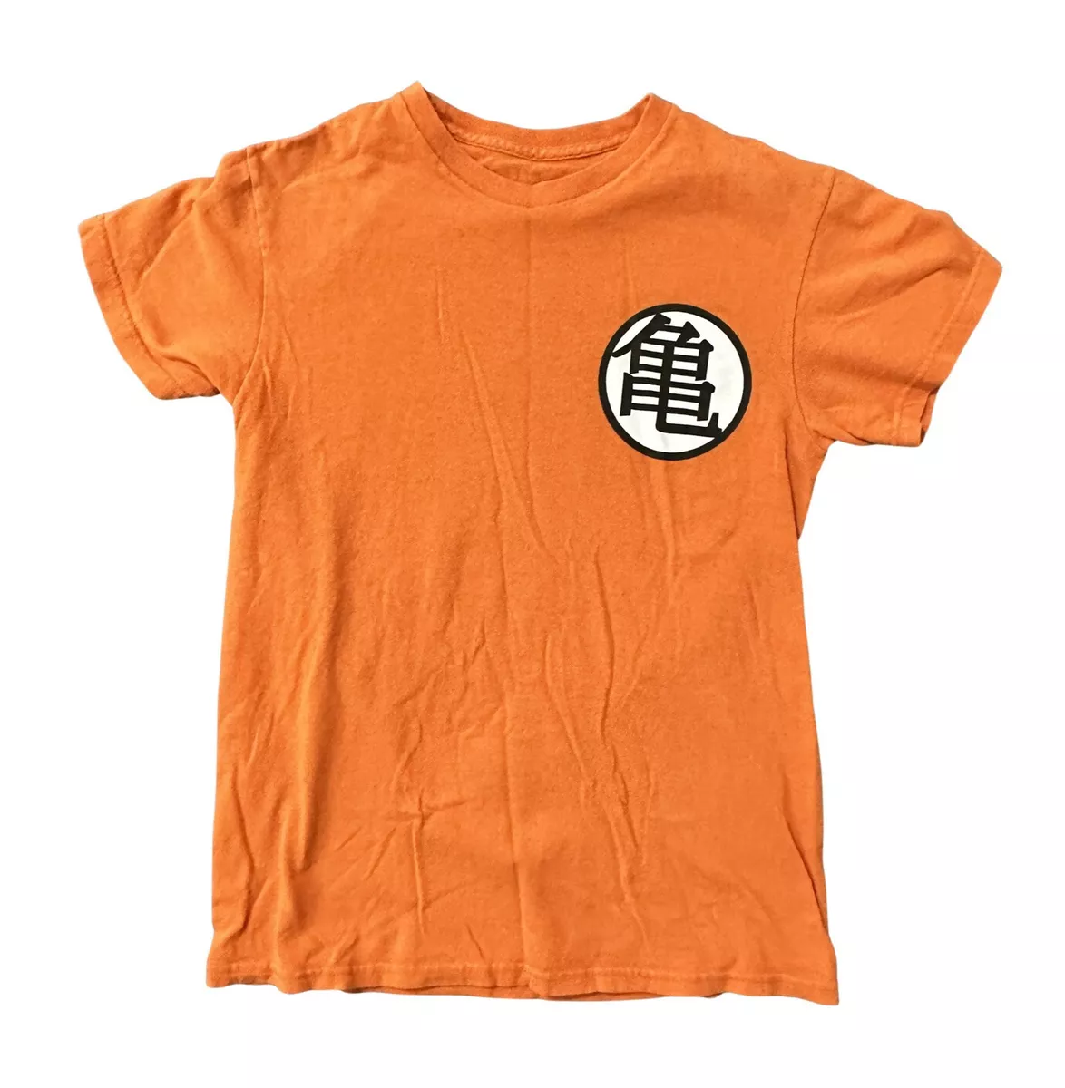 Dragonball Z King Kai Kaio Kanji Symbol Graphic Shirt Orange Size Small