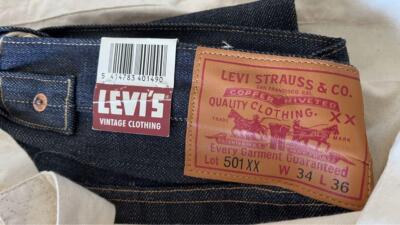 LEVI'S LVC 15 501XX アメリカ製W34 L36 ビンテージ新品 LEVI'S LVC 15 501 XX Made in the USA W 34L36 New and unused