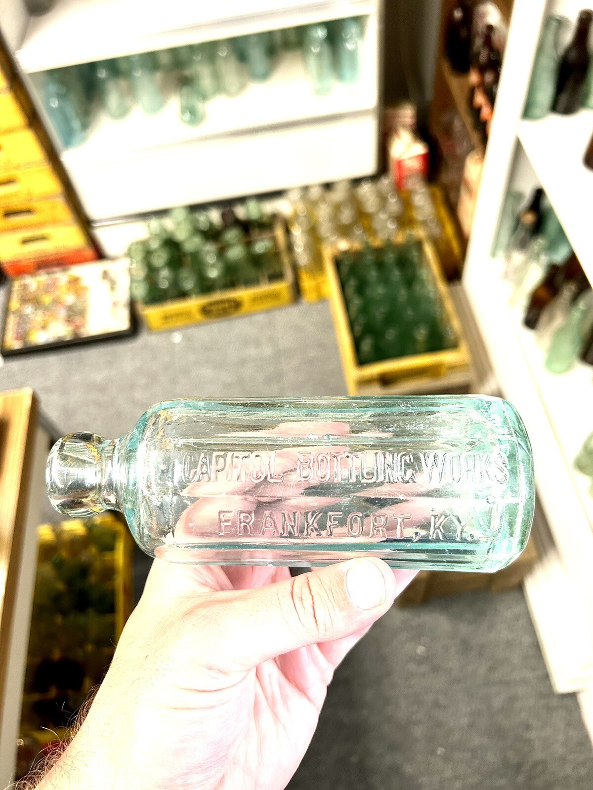 Frankfort Ky Kentucky Capital Bottling Works Aqua Bottle Soda Pop