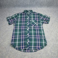 Brutus Shirt Mens Medium Green Check Plaid Mod Ska Skinhead Casuals Terrace 60s