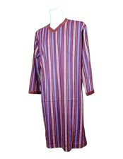 Herren Nachthemd   langarm Baumwolle  L-XXXL   Single Jersey 3D1