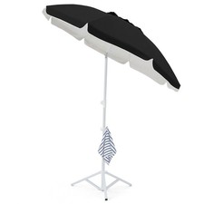 6.5ft Sun Shade Umbrellas, Portable Umbrella with Stand, Lightweight Sun Prot...