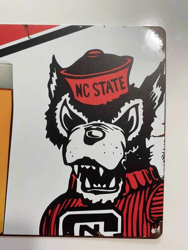 NC State Wolfpack - New Belgium Beer Sign - Old Tuffy - North Carolina Football - Image 3 of 4