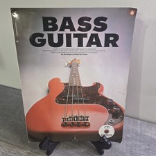 Bass Guitar Instruction Book w/ CD Jim Gregor Harvey Vinson Amsco 1983