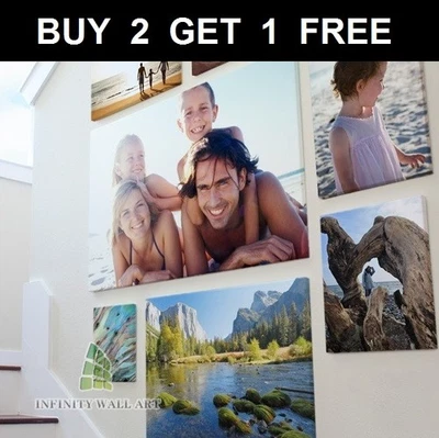 Personalised Photo on Canvas Art Print Framed A0 A1 A2 A3 A4 A5 Ready to Hang-✔️ - Image 1 of 4