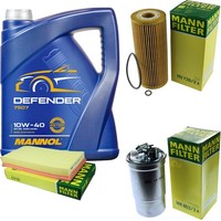 Inspektionspaket 5L Mannol Defender 10W-40 FüR VW Golf IV 1.9 TDI New Beetle