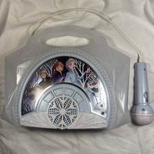 Disney Frozen Bluetooth Karaoke Boombox Microphone Light Show Sing-Along - VGC
