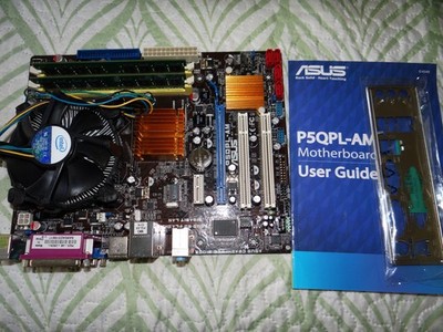 Asus P5QPL-AM Deluxe Mobo with Core2 Duo E6300 CPU and 4GB RAM