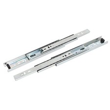 1 Pair 9" 3-fold Ball Bearing Telescopic Drawer Runners Slide Rails 39mm Wide