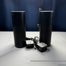 Lot Of 2 Amazon Echo Black Tower SK705DI 1st Generation Alexa Smart Speakers