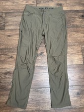 prAna Pants Women's 8R Halle Straight Fit II Olive Green Hiking Outdoor Trousers