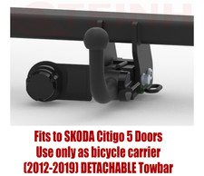 Abnehmbare Anhängerkupplung Für SKODA Citigo 5D 2012-2019 Hinten V161