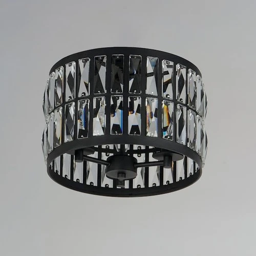 MAXIM LIGHTING 21810BCBK Madeline 3-Light Flush Mount - Picture 2 of 3