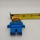 LEGO DUPLO Motorcycle RACER RACE Man 2.5" Figure With Yellow Helmet HTF VTG — photo 6