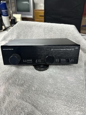 MONOPRICE MSV-2 DUAL SOURCE 2-CHANNEL A/B SPEAKER SELECTOR-Preowned