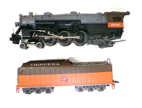 Máquina de vapor calibre HO Rivarossi CMSP&P 4-6-2 en caja original (lote 0205) | Condition: Used