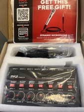 Pyle 6-Channel Wireless BT Line Mixer w/ USB Audio Interface & Flexible Control