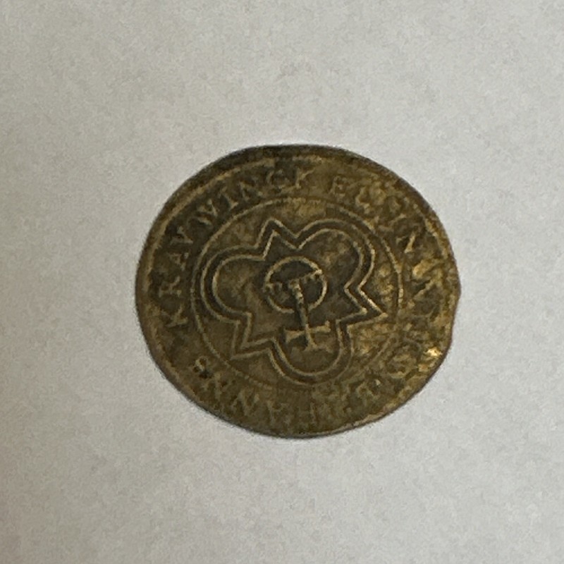 Hans Krauwinckel II Rose and Orb Rechenpfennig 1586-1635