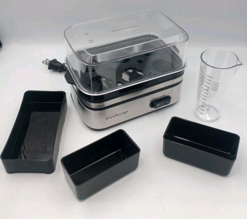 Evoloop Rapid Electric Egg Cooker 6 Eggs KY-305 120V 60Hz 400W READ/SEE PHOTOS