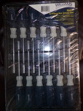 12pcs 4mm to 14mm Long Solid Shaft Cushion Grip Nutdriver Set Williams JHW24061