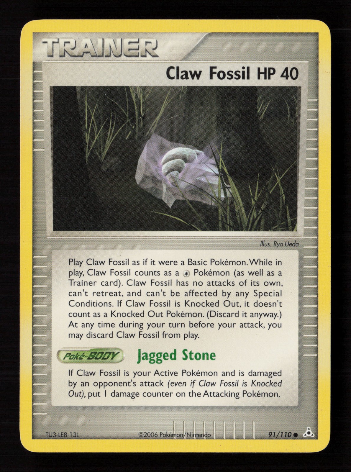 Claw Fossil 91/110 Holon Phantoms Pokemon Card -A8