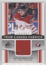 2013-14 SP Game Used Edition Team Canada Fabrics Jerseys Nathan Beaulieu 13o2