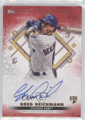 2022 Topps Inception Red 42/50 Greg Deichmann #BRES-GD Auto RC 2u3