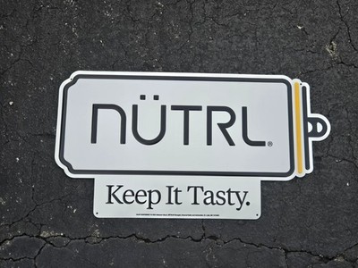 nutrl seltzer tin sign.....free shipping