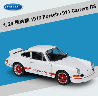 Porsche 911 '73 Carrera RS プラモデル Welly 1:24 Porsche 1973 911 Carrera RS Model Diecast Car Vehicles