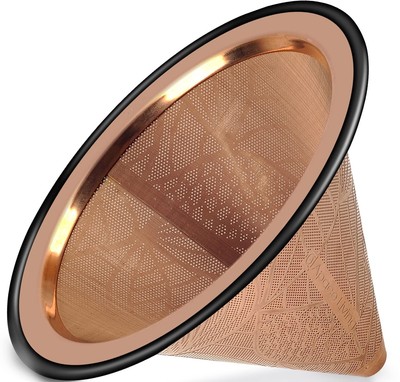 Compatible with Chemex, Hario V60 Pour Over Coffee Filter - Wide Metal Base R...