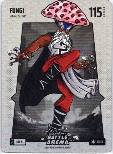 Bo Jackson Battle Arena Fungi Silver Battlefoil Steel Kawahi Leaonard