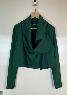 CORA KEMPERMAN Avant Garde Asymmetric Gothic Rundholz Style Zip Jacket Size S