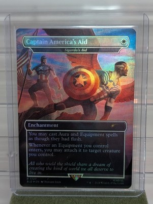 MTG Captain America's Aid - Sigarda's Aid Foil SLD 1727 - Magic The Gathering