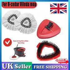 Image of 5 Pack Vileda Turbo Spin Mop Head Replacement Microfibre Refill UK