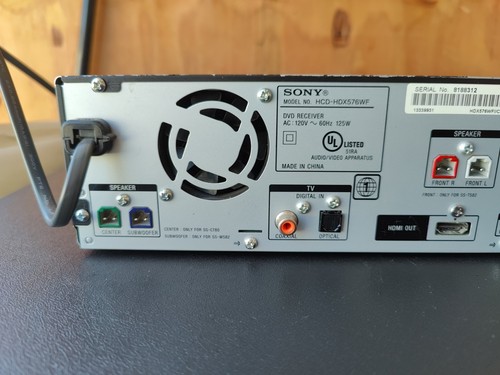 Sony DV-HDX576WF 5-Disc Heimkino Receiver nur getestet funktioniert - Bild 9 von 14
