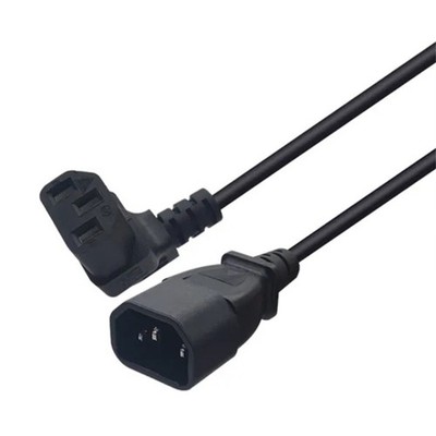 IEC320 C14 to C13 Upward Bend Cable Cord Reliable Power Distribution Solution