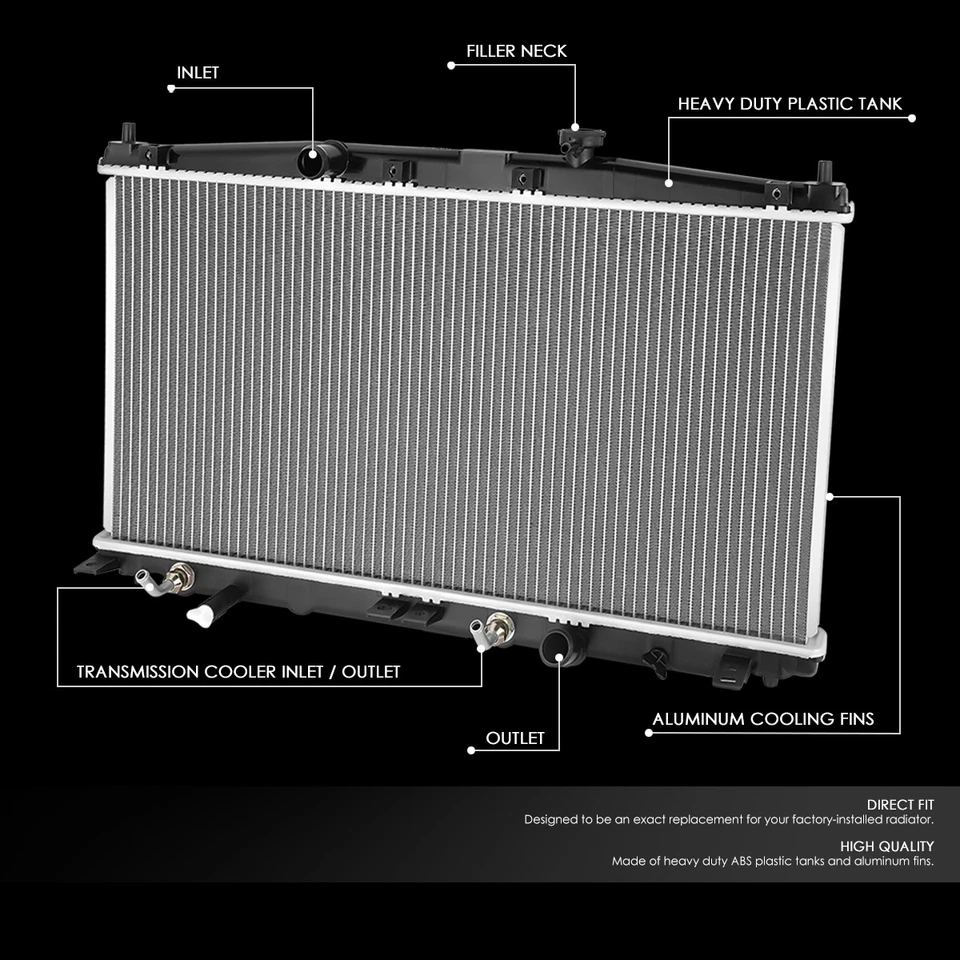 PARA 11-16 HONDA CRZ CR-Z ESTILO OE NÚCLEO ALUMINIO COMPLETO RADIADOR REFRIGERACIÓN DPI 13182 Foto 2 de 4