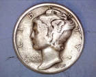 1945-D  MERCURY DIME  FINE  **310-6