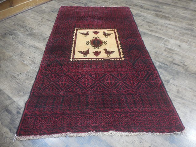 Anatolian Vintage Turkish Rug HandMade Turkish Tribal Geometric Rug 3.8x6.6 Ft